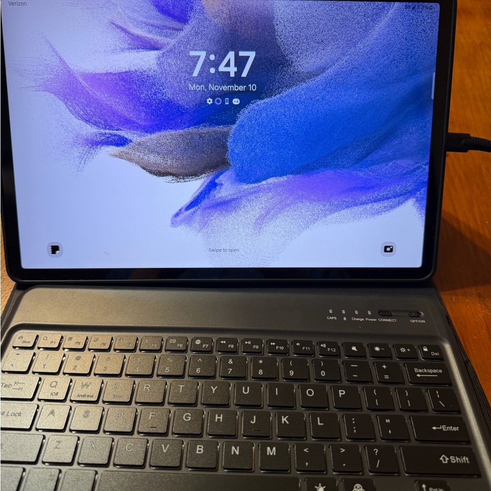 Tablet with Keyboard Case